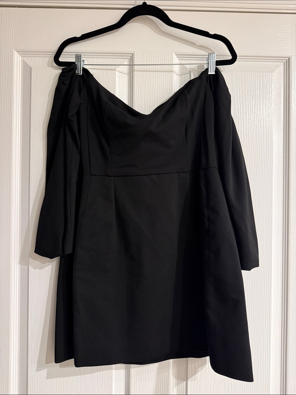 Hutch Black Off Shoulder Mini Dress